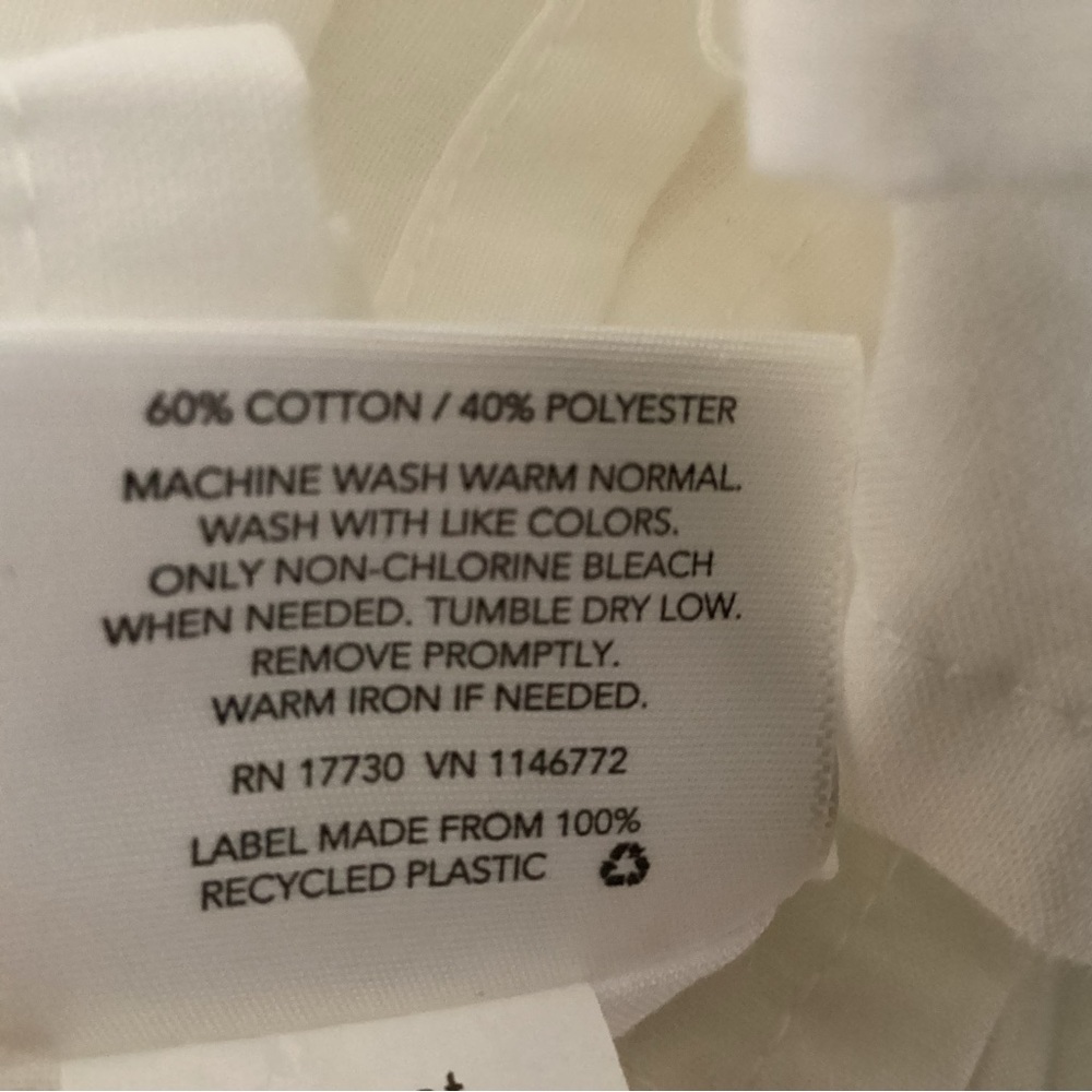 Threshold Off  White Cotton Lightweight Sheet Set - Picture 5 of 7